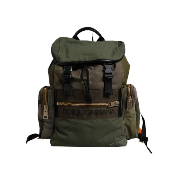 Dolce & Gabbana Other - Dolce & Gabbana Patchwork Backpack Men Green Backpacks